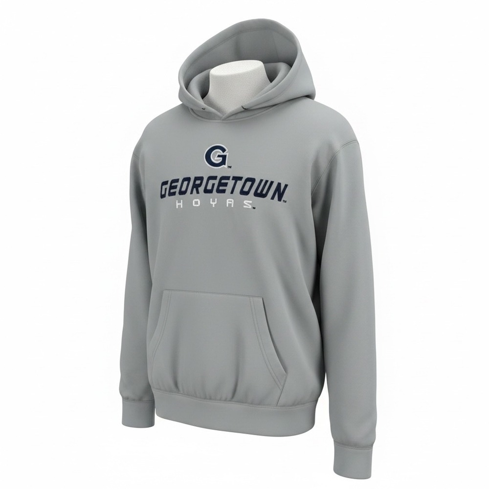Stadium Athletics Georgetown Hoyas Mens Grey‎ Hoodie Embroidered Size M RN114166